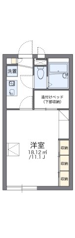 レオパレスラフィネIIの間取り写真
