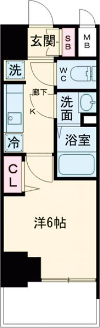 プレサンス兵庫駅前の間取り写真