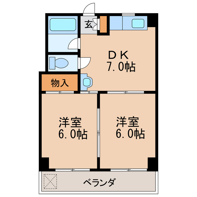 栄ファイブマンションの間取り写真