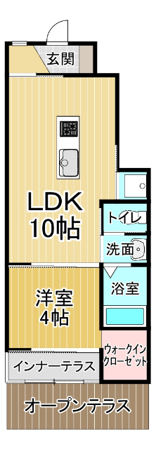 レジディアIIの間取り写真