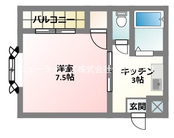 京阪本線 大和田駅 徒歩3分 4階建 築31年の間取り写真
