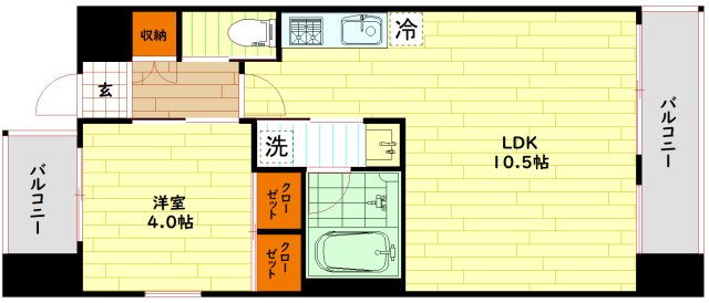 プレジオ都島北通の間取り写真