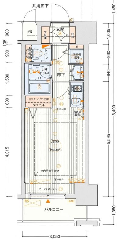 クリスタルグランツ北堀江の間取り写真