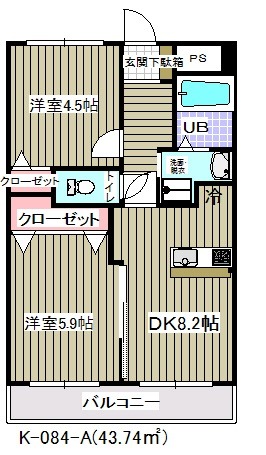ベルビュー矢切弐番館の間取り写真