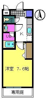 ＪＲ阪和線 鳳駅 徒歩7分 2階建 築21年の間取り写真