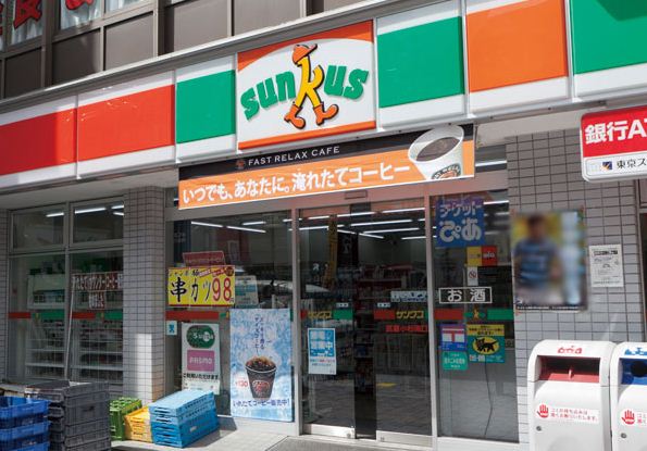 コンビニ　サンクス中川駅前店（コンビニ）まで736m