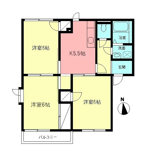 ルミエールK３の間取り