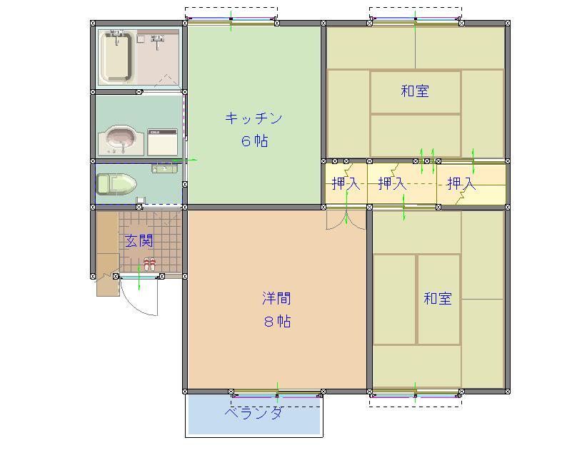 グリーンパーク類家の間取り