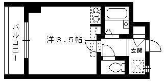 福岡市早良区藤崎のマンションの間取り