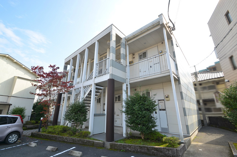 鹿児島市田上のアパートの建物外観