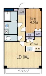 狛江市和泉本町のマンションの間取り