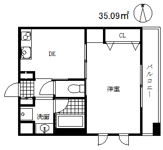 プレジール三ノ宮の間取り