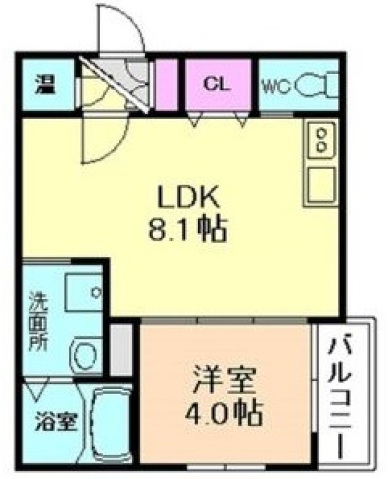 大阪府大阪市東住吉区住道矢田１（アパート）の賃貸物件の間取り