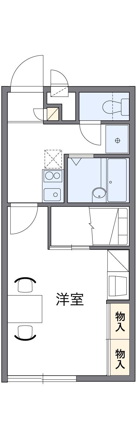 レオパレスグランパルティータIの間取り