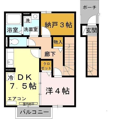 ダリアＡの間取り