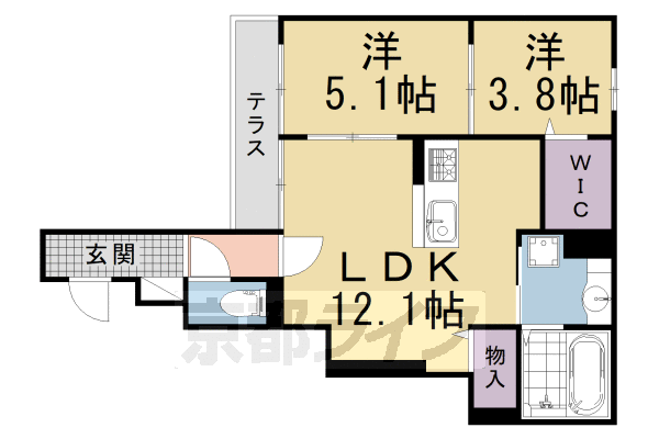 ラウル　レジデンスの間取り