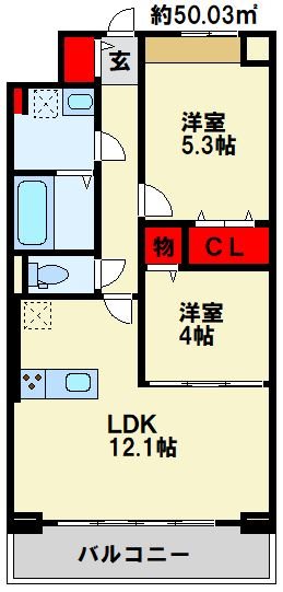 エルグランド博多の間取り