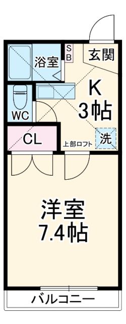 埼玉県川口市仲町（アパート）の賃貸物件の間取り