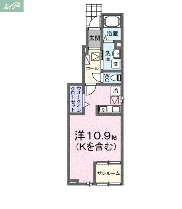 マーベラスＫ３　Ｂの間取り