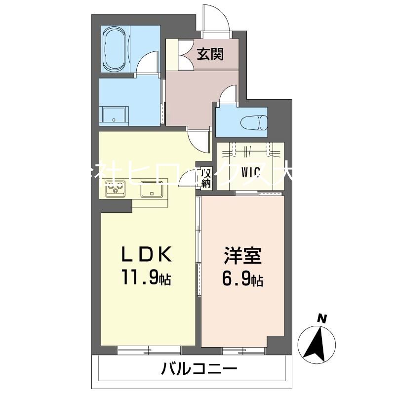 オークヒルズ南中野の間取り