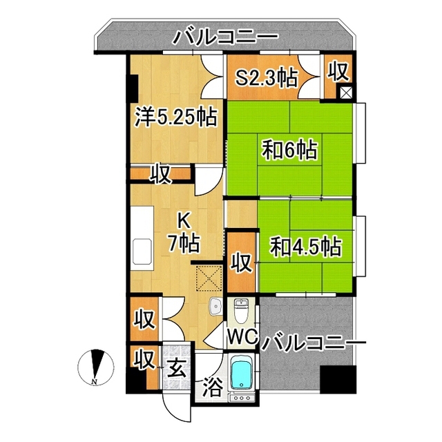 マンション瑞凰の間取り