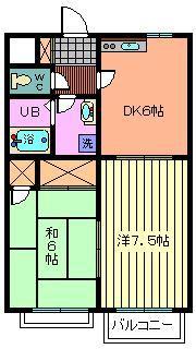 さいたま市桜区町谷のマンションの間取り