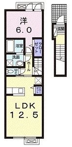 八戸市大字妙のアパートの間取り