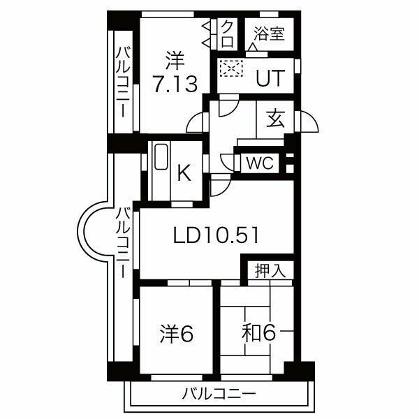 エルグランデ豊田の間取り