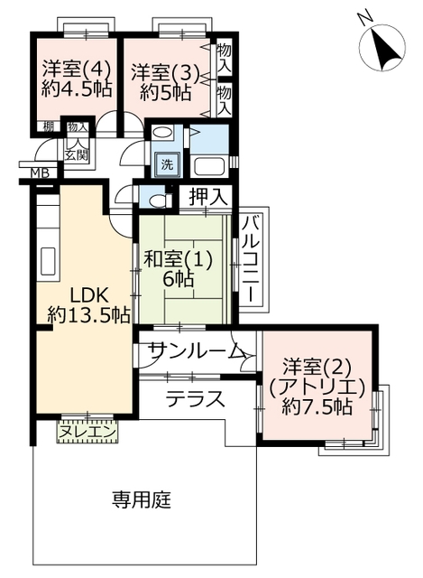 ＵＲアーバンみらい東大宮東一番街の間取り