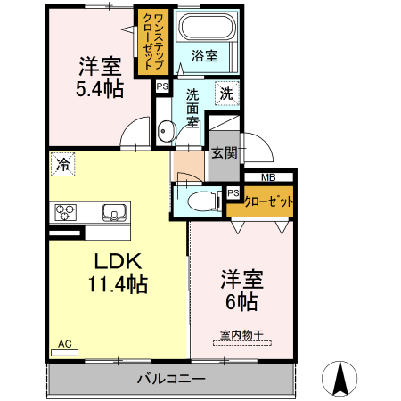 【D-room花梨 Ｃ棟の間取り】