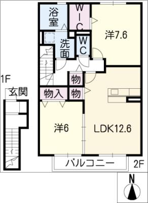 ソラティオＢ棟の間取り