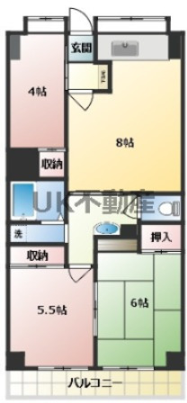 朝霞市幸町のマンションの間取り