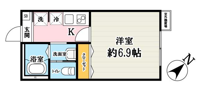 川越市大字砂のアパートの間取り