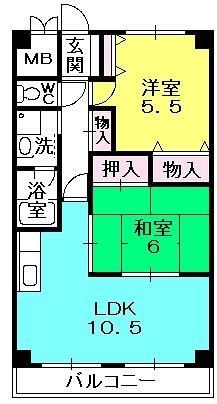 パレス野田の間取り