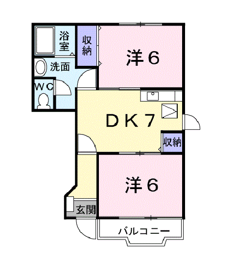 エピナール　Ｂの間取り