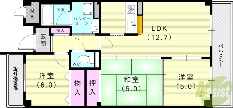 リベール石澄の間取り