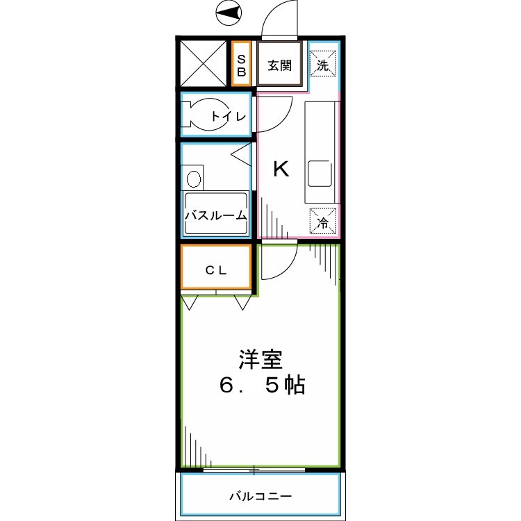 小金井市本町のマンションの間取り