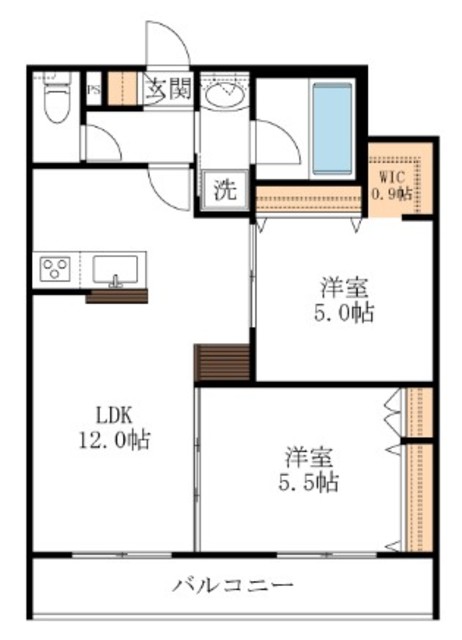 練馬区錦のマンションの間取り