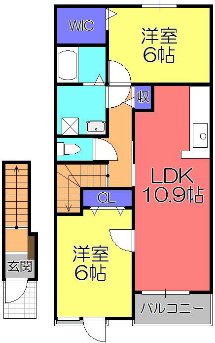 ベル アンジュの間取り