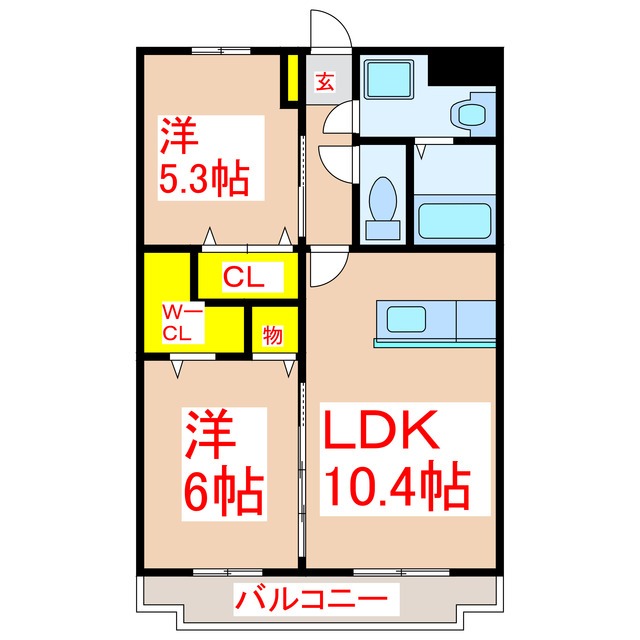 リバーサイドＭの間取り