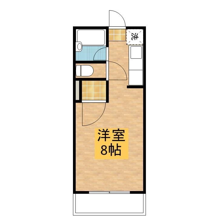 鹿児島市宇宿のマンションの間取り