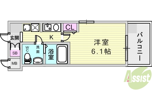 アクロス神戸住吉ステーションフロントの間取り