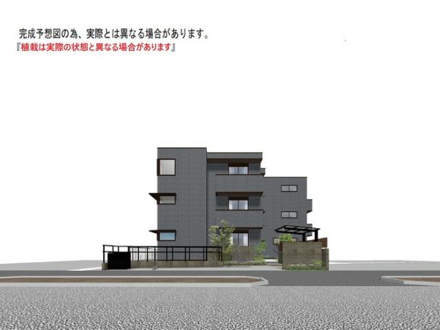 【明石市藤江のアパートの建物外観】