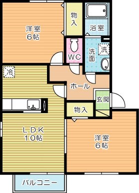 ディーフレア徳吉　A 棟の間取り