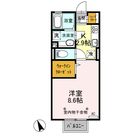 アルフォート Ｂの間取り