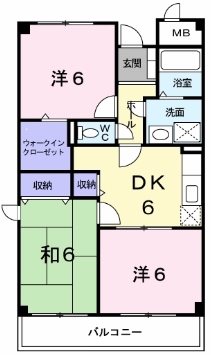 ジャンピュールII番館の間取り