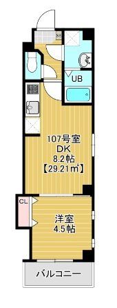 千葉市稲毛区稲毛のマンションの間取り