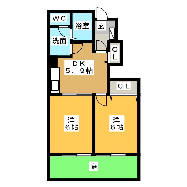 エアリー　カーサIIの間取り