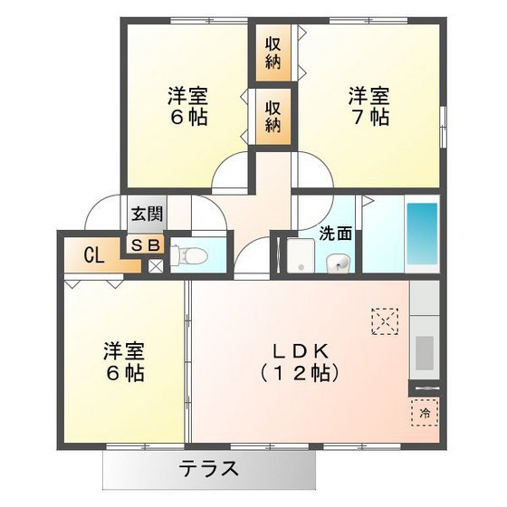 大和の里　Ｃの間取り