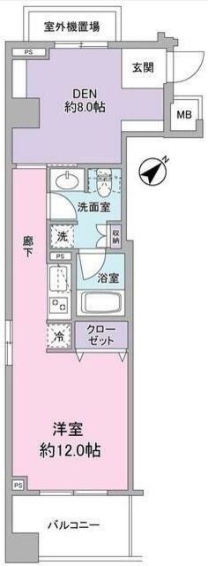 千葉市美浜区高洲のマンションの間取り